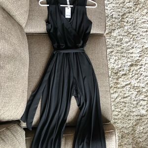 Black Sleeveless Jumpsuit